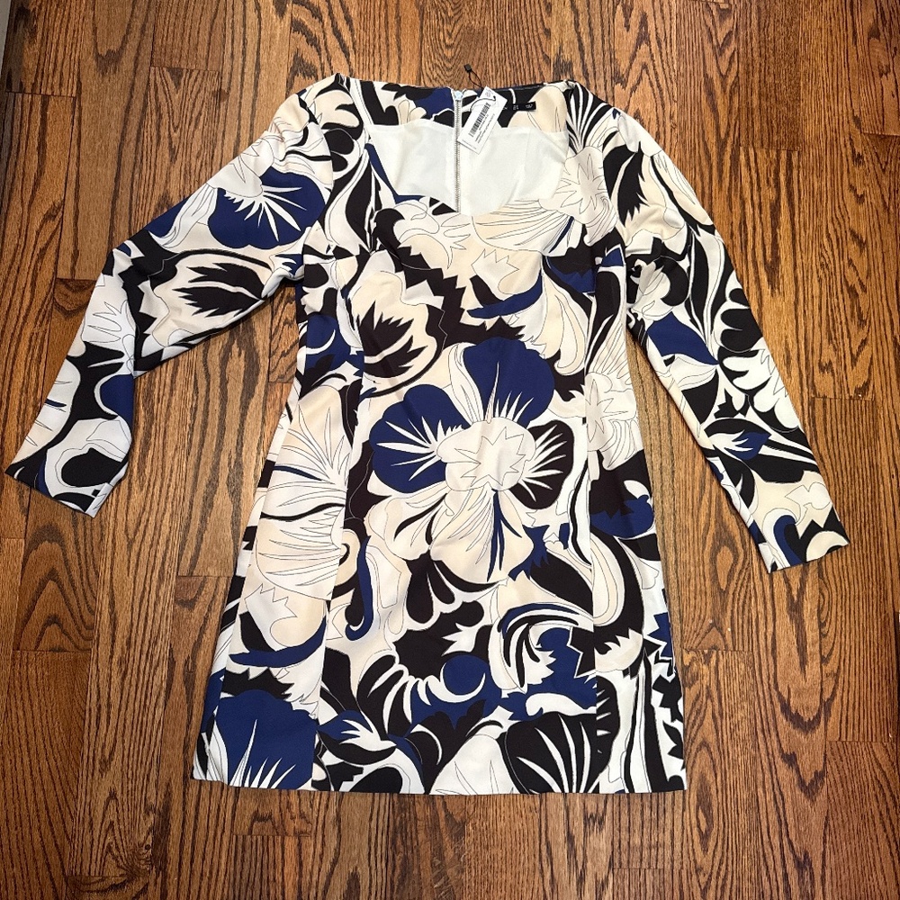 Karen Millen Floral Printed Mini Dress Size 10 NWT - Picture 4 of 11